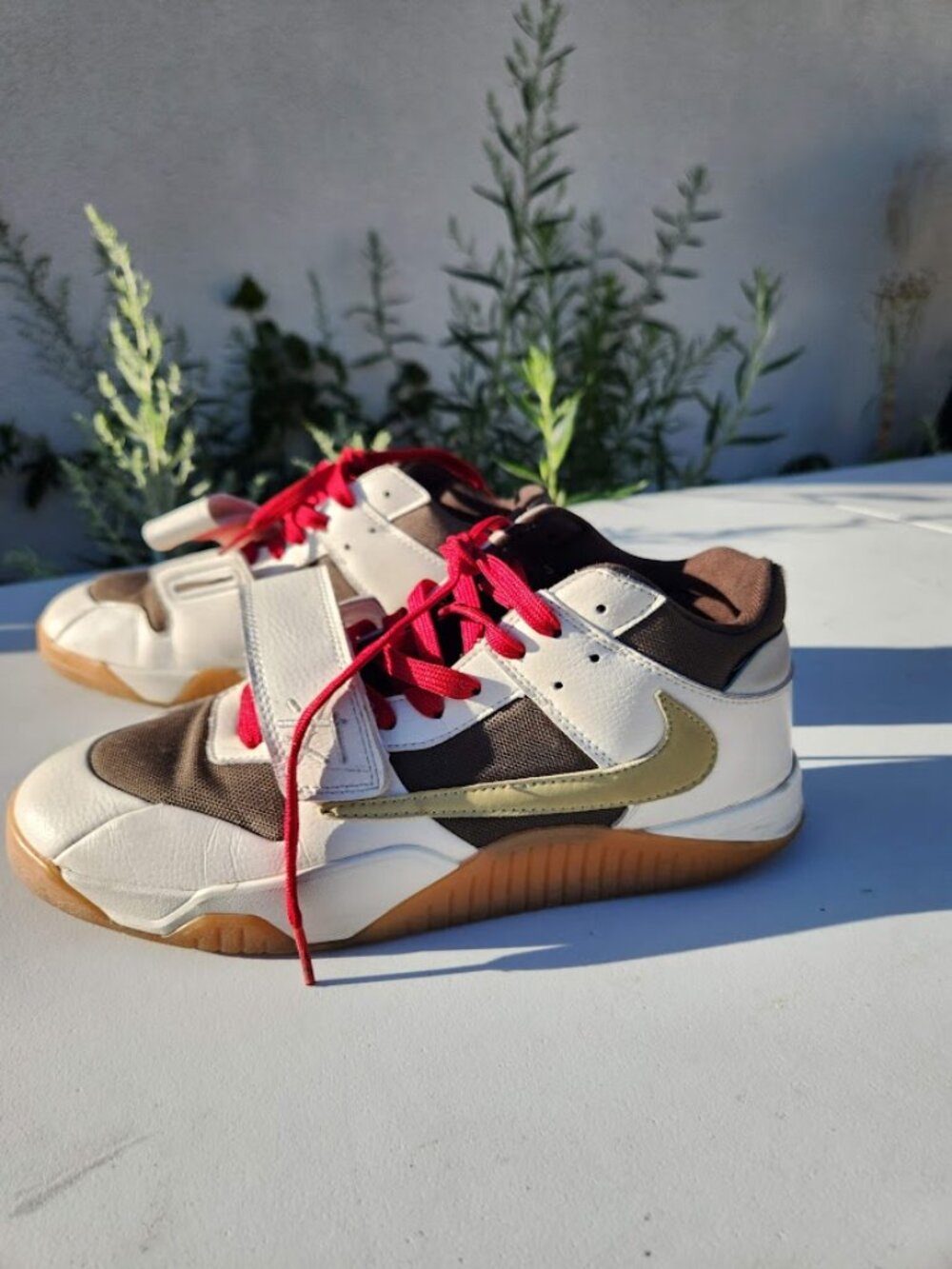 Travis Scott Jordan Jumpman Jack TR Sail Sneakers Shoes Men's Size 11 Well Worn